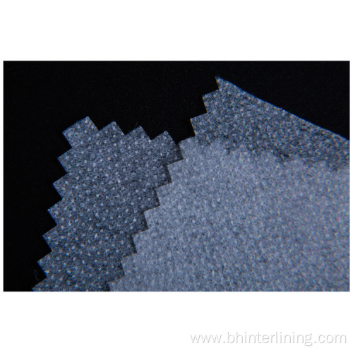 PES coating double dots fusible paper interlining fabric